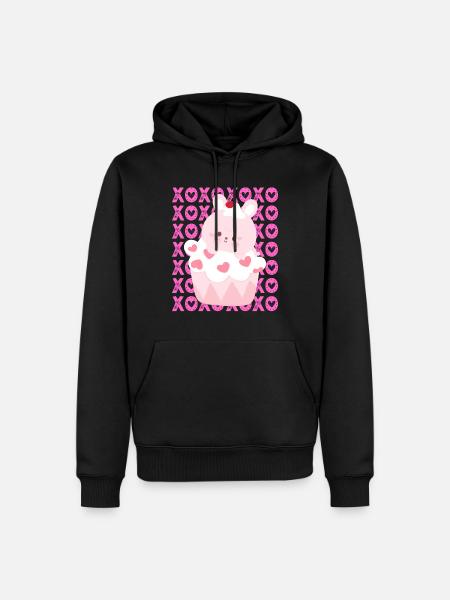 XOXO MIT LIEBE - Männer Premium Bio Hoodie - Schwarz