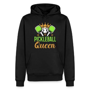 Pickleball-königin Paddel-sport Spiel Spieler - Männer Premium Bio Hoodie - Schwarz - Vorne - Nico (187cm)