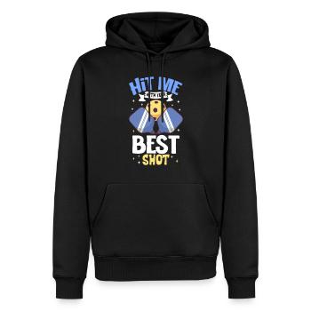 Pickleball Player Pickleball Paddle Pickleball - Männer Premium Bio Hoodie - Schwarz - Vorne - Nico (187cm)