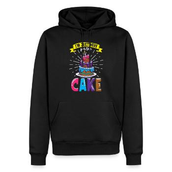 Baker Baking Cupcake Bread Cookies Kitchen Cooking - Men’s Premium Organic Hoodie - black - Front - Nico (187cm)