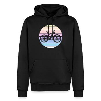 E-Bike Cyclist Cadeau Vélo Cycliste - Sweat à capuche Premium bio Homme - noir - Devant - Nico (187cm)
