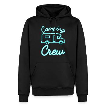 Camping Crew Wohnmobil Teilintegriert Fahrer - Männer Premium Bio Hoodie - Schwarz - Vorne - Nico (187cm)