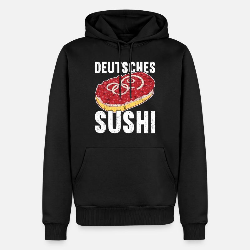 Mettbrötchen - Männer Premium Bio Hoodie - Schwarz