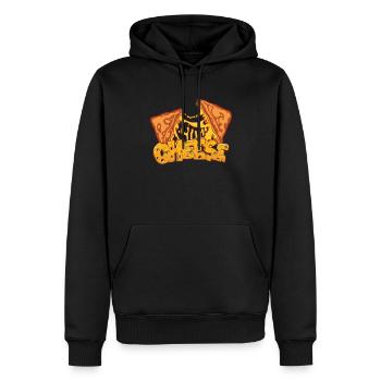Cheese Cheesesteak Rolls Philly Cheesesteak - Männer Premium Bio Hoodie - Schwarz - Vorne - Nico (187cm)