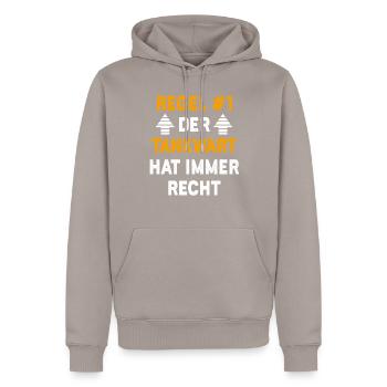 Tankwart Geschenk Geburtstag Spruch - Männer Premium Bio Hoodie - Taupe - Vorne - Nico (187cm)