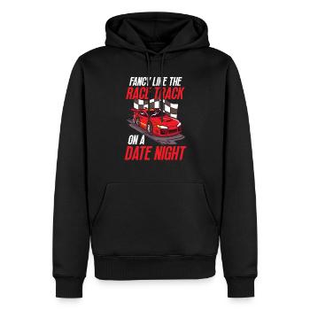 Race Car Dirt Track Racing Funny Racer Race Car - Sweat à capuche Premium bio Homme - noir - Devant - Nico (187cm)