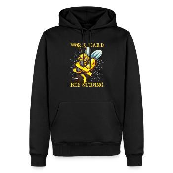 Honey beekeeping Beekeepers Honey bee apiary - Men’s Premium Organic Hoodie - black - Front - Nico (187cm)
