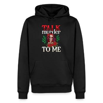 True Crime Murder Spy Crime Intérêt Idée cadeau - Sweat à capuche Premium bio Homme - noir - Devant - Nico (187cm)