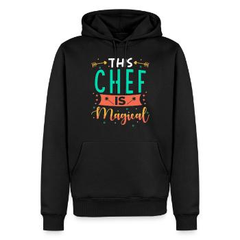 Cadeau de patron - Sweat à capuche Premium bio Homme - noir - Devant - Nico (187cm)