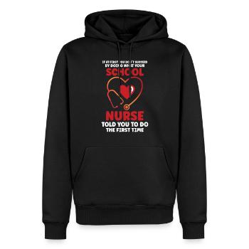 School Nurse Nursing Clinic Medical Stuff - Männer Premium Bio Hoodie - Schwarz - Vorne - Nico (187cm)