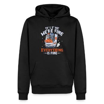 Sanitäter Erster Responder Krankenwagenfahrer - Männer Premium Bio Hoodie - Schwarz - Vorne - Nico (187cm)