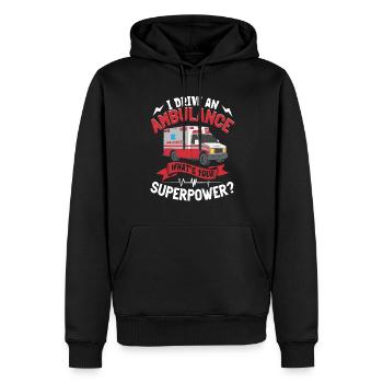 Sanitäter Erster Responder Krankenwagenfahrer - Männer Premium Bio Hoodie - Schwarz - Vorne - Nico (187cm)