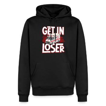 Sanitäter Erster Responder Krankenwagenfahrer - Männer Premium Bio Hoodie - Schwarz - Vorne - Nico (187cm)