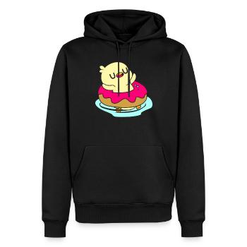 Donut Schwimmer Ente Schwimmer Schwimmen Sport - Männer Premium Bio Hoodie - Schwarz - Vorne - Nico (187cm)