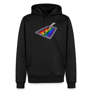 Lgbtq Regenbogen Stolz Schwimmbad Wassersport - Männer Premium Bio Hoodie - Schwarz - Vorne - Nico (187cm)