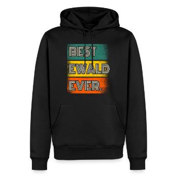 Ewald Name Geschenk Spruch Lustig - Männer Premium Bio Hoodie - Schwarz - Vorne - Nico (187cm)