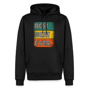 Bert Nom Cadeau Citation Drôle - Sweat à capuche Premium bio Homme - noir - Devant - Nico (187cm)