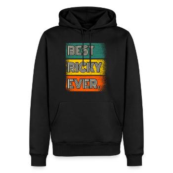 Ricky Name Geschenk Spruch Lustig - Männer Premium Bio Hoodie - Schwarz - Vorne - Nico (187cm)