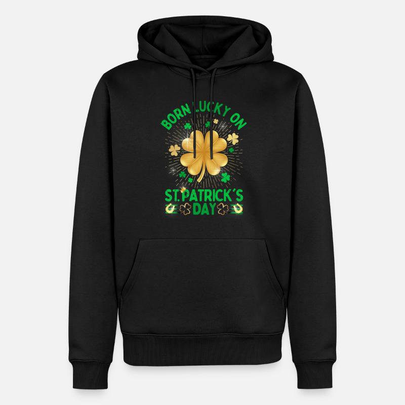 Irland Saint Patrick's Day oder - Männer Premium Bio Hoodie - Schwarz