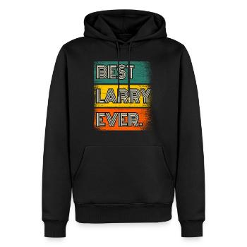 Larry Name Geschenk Spruch Lustig - Männer Premium Bio Hoodie - Schwarz - Vorne - Nico (187cm)