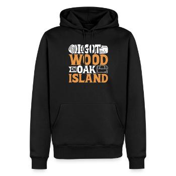 Oak Island / Treasure Hunting Oak Island Mystery - Männer Premium Bio Hoodie - Schwarz - Vorne - Nico (187cm)