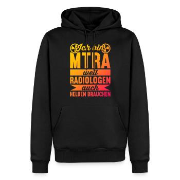 MTRA Röntgen Radiologie Radiologe MTA - Männer Premium Bio Hoodie - Schwarz - Vorne - Nico (187cm)