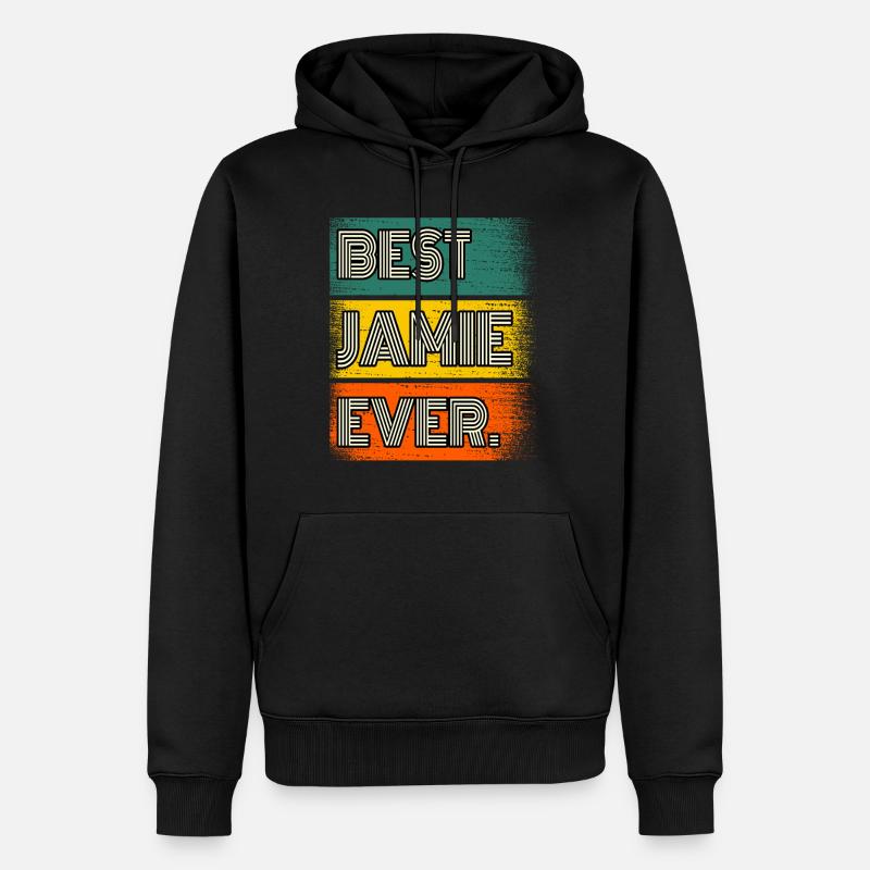 Jamie Name Geschenk Spruch Lustig - Männer Premium Bio Hoodie - Schwarz