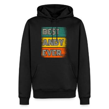 Andy Name Geschenk Spruch Lustig - Männer Premium Bio Hoodie - Schwarz - Vorne - Nico (187cm)