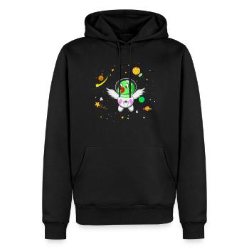 Zukünftiger Astronaut Vogel - Männer Premium Bio Hoodie - Schwarz - Vorne - Nico (187cm)