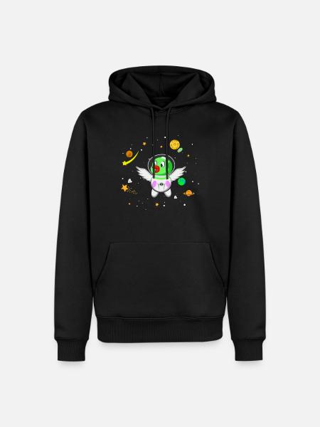 Future astronaut Vogel - Men’s Premium Organic Hoodie - black