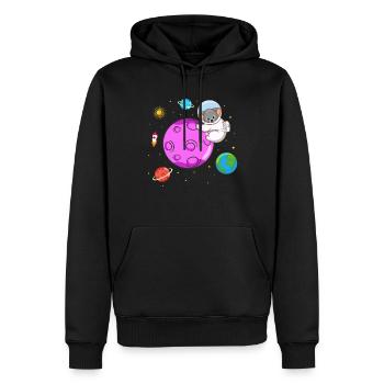 Koala-Liebhaber Koala-Flüsterer Pflanzenfresser - Männer Premium Bio Hoodie - Schwarz - Vorne - Nico (187cm)