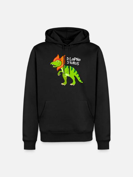 Dilophosaurus Dinosaurs - Men’s Premium Organic Hoodie - black