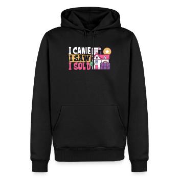 Real Estate Agent Realtor Home Closing Investor - Men’s Premium Organic Hoodie - black - Front - Nico (187cm)