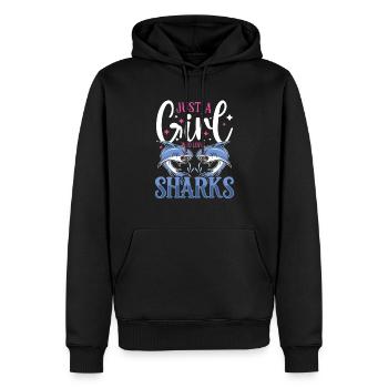 Shark Ocean Predator Scuba Diver Plongée sous-marine - Sweat à capuche Premium bio Homme - noir - Devant - Nico (187cm)