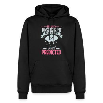 Funny Meteorology Meteorologist Weather Lover - Männer Premium Bio Hoodie - Schwarz - Vorne - Nico (187cm)