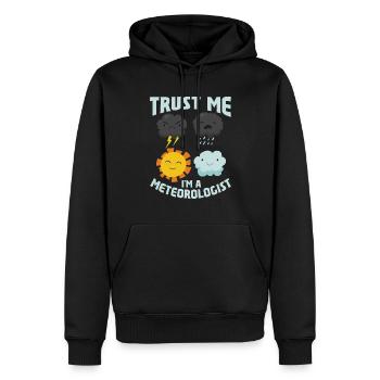 Funny Meteorology Meteorologist Weather Lover - Männer Premium Bio Hoodie - Schwarz - Vorne - Nico (187cm)