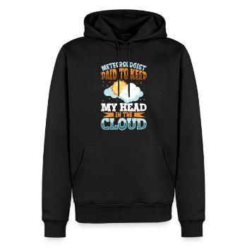 Funny Meteorology Meteorologist Weather Lover - Männer Premium Bio Hoodie - Schwarz - Vorne - Nico (187cm)