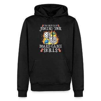 Wine Board Games Chess Board Game Player Gambling - Männer Premium Bio Hoodie - Schwarz - Vorne - Nico (187cm)