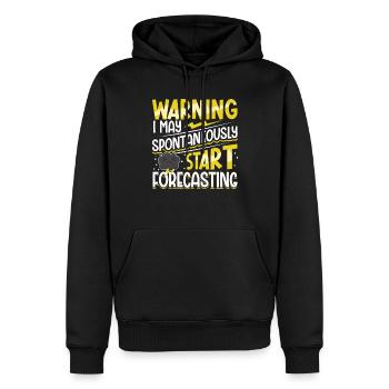 Funny Meteorology Meteorologist Weather Lover - Männer Premium Bio Hoodie - Schwarz - Vorne - Nico (187cm)