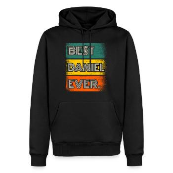 Daniel Name Geschenk Spruch Lustig - Männer Premium Bio Hoodie - Schwarz - Vorne - Nico (187cm)