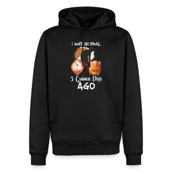 Amateur de cochon d’Inde pomme de terre poilue - Sweat à capuche Premium bio Homme - noir - Devant - Nico (187cm)