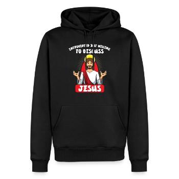 Jesus Christianity God Praying Prayer Pastor - Männer Premium Bio Hoodie - Schwarz - Vorne - Nico (187cm)