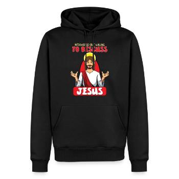 Jesus Christianity God Praying Prayer Pastor - Männer Premium Bio Hoodie - Schwarz - Vorne - Nico (187cm)