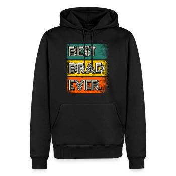 Brad Nom Cadeau Citation Drôle - Sweat à capuche Premium bio Homme - noir - Devant - Nico (187cm)