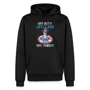 Nageurs Plongée sous-marine Piscine Sports nautiques - Sweat à capuche Premium bio Homme - noir - Devant - Nico (187cm)