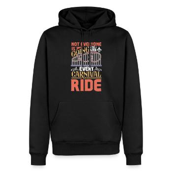Arts du cirque Artistes de cirque Personnel de l’événement - Sweat à capuche Premium bio Homme - noir - Devant - Nico (187cm)
