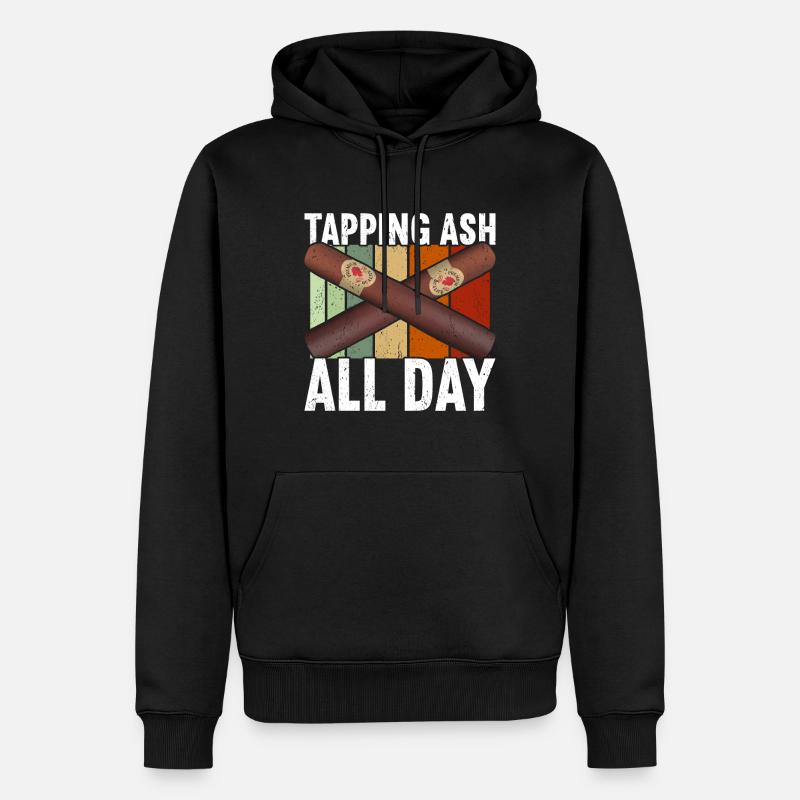 Zigarren Zigarren - Männer Premium Bio Hoodie - Schwarz