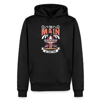 Zirkuskunst Zirkuskünstler Eventpersonal - Männer Premium Bio Hoodie - Schwarz - Vorne - Nico (187cm)