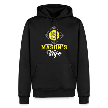 Théories du complot Théoriciens du complot - Sweat à capuche Premium bio Homme - noir - Devant - Nico (187cm)