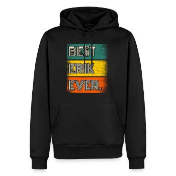 Erik Nom Cadeau Citation Drôle - Sweat à capuche Premium bio Homme - noir - Devant - Nico (187cm)